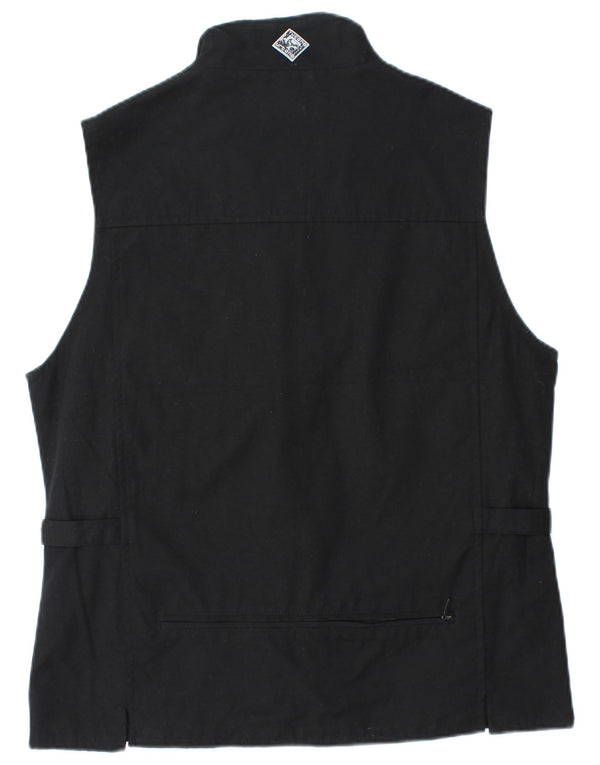 Tucano Urbano Herre Utility Gilet UK 40 Large Black Cotton
