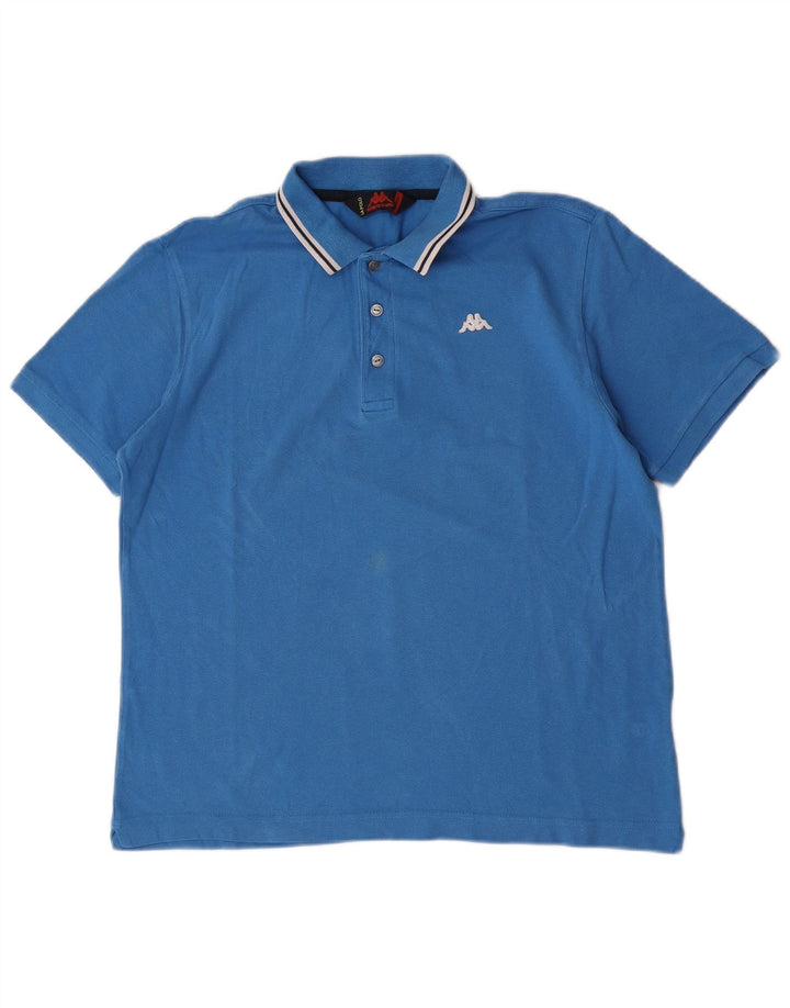 Kappa herre poloshirt Medium blå bomuld