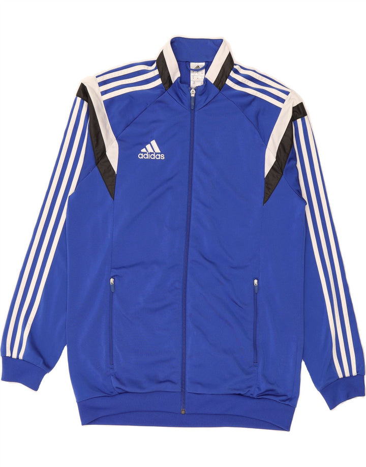 ADIDAS Mens Tracksuit Top Jacket Medium Blue Colourblock Polyester Vintage Adidas and Second-Hand Adidas from Messina Hembry 