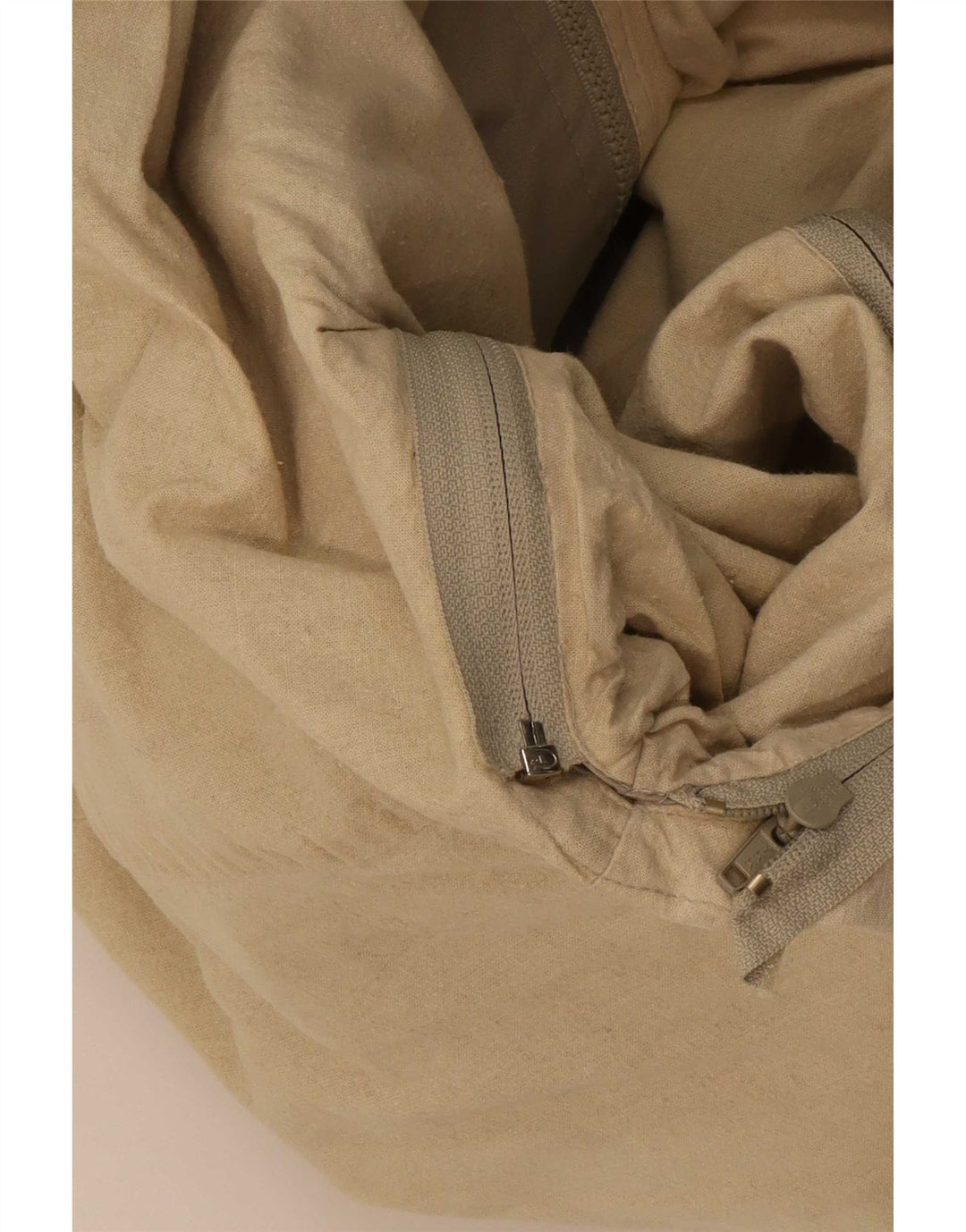 Vintage Herre Hooded Utility Jacket UK 40 Large Beige