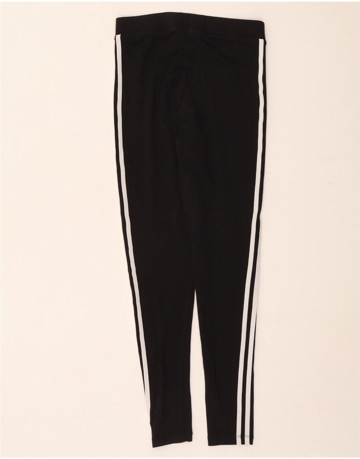 Adidas Dame Leggings UK 10 Small Black Bomuld