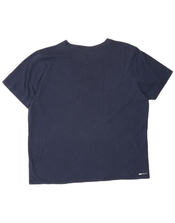 Hurley Herre Dri Fit grafisk T-shirt top XL marineblå bomuld