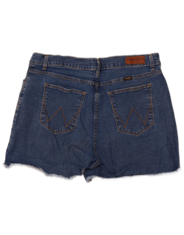 Wrangler denimshorts til kvinder med høj talje US 16 2XL W34 Blå