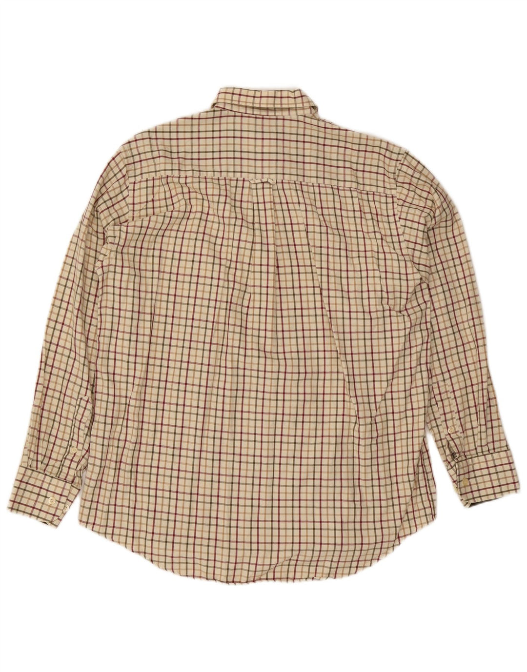 Barbour Herre Flanelskjorte Medium Beige Ternet Bomuld