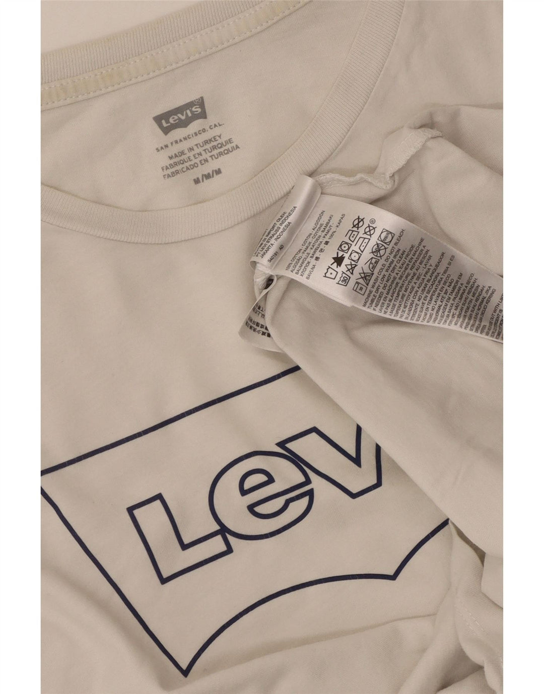 Levi's Herre grafisk T-shirt top mellem hvid bomuld