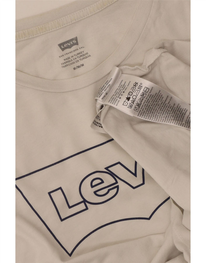 Levi's Herre grafisk T-shirt top mellem hvid bomuld