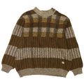 Frank Pepperone Herre Turtle Neck Jumper Sweater XL Khaki Stribet Uld