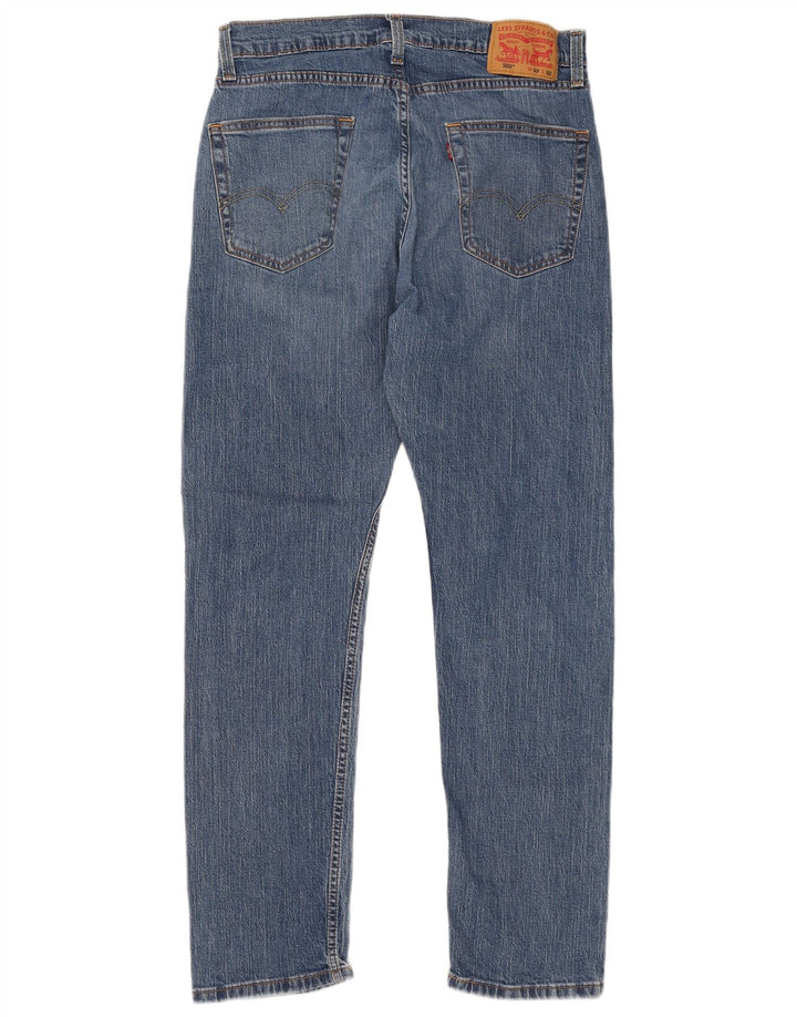 Levi's Herre 502 tilspidsede jeans W33 L32 blå bomuld