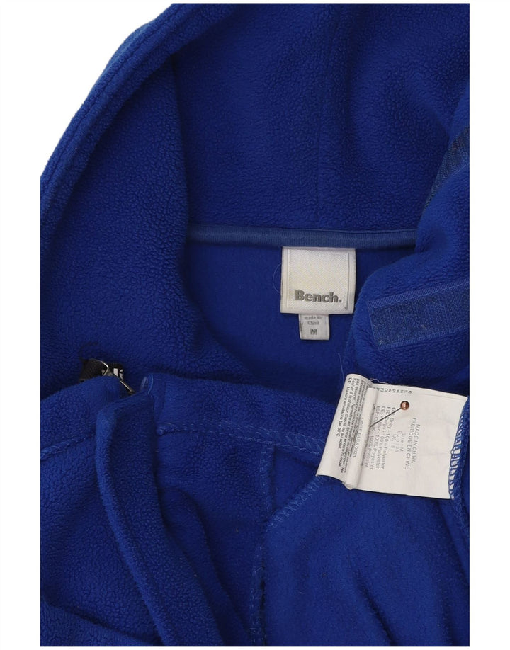 BENCH Dame grafisk fleecejakke UK 14 Medium Blue Polyester