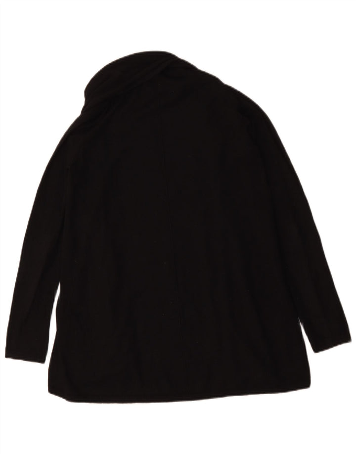 Zara Dame Cardigan Sweater UK 10 Small Black Viscose