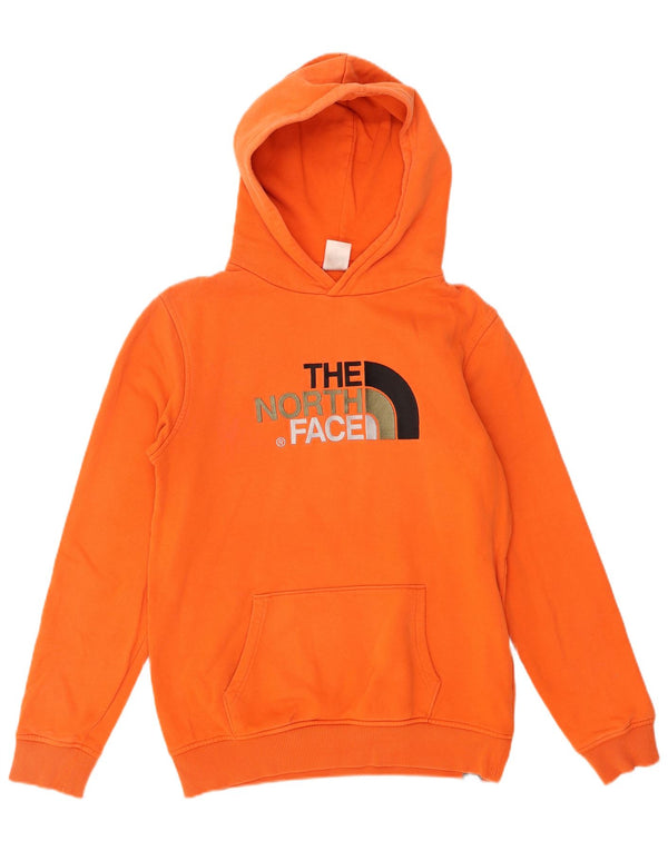 The North Face Boys Grafisk Hoodie Jumper 14-15 år XL Orange Bomuld