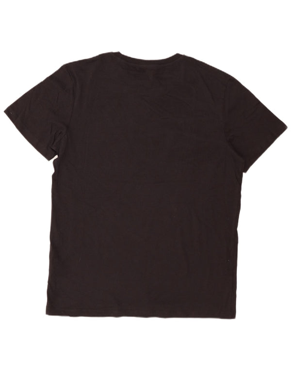 Jack & Jones Herre grafisk T-shirt top XL sort bomuld