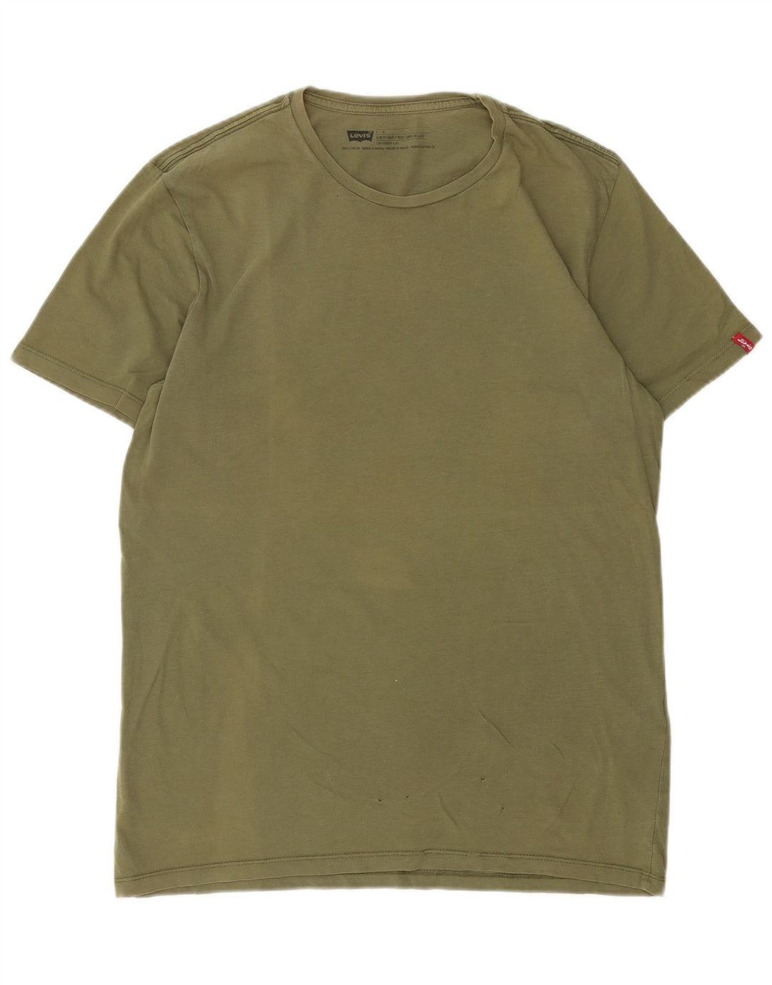 Levi's Herre T-Shirt Top Stor Grøn Bomuld