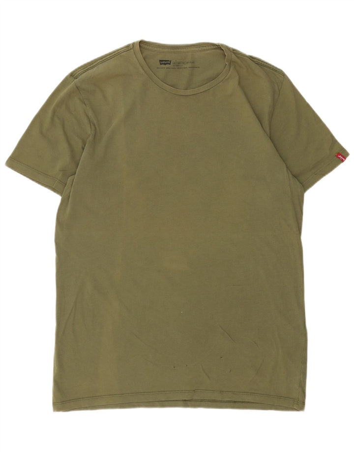 Levi's Herre T-Shirt Top Stor Grøn Bomuld