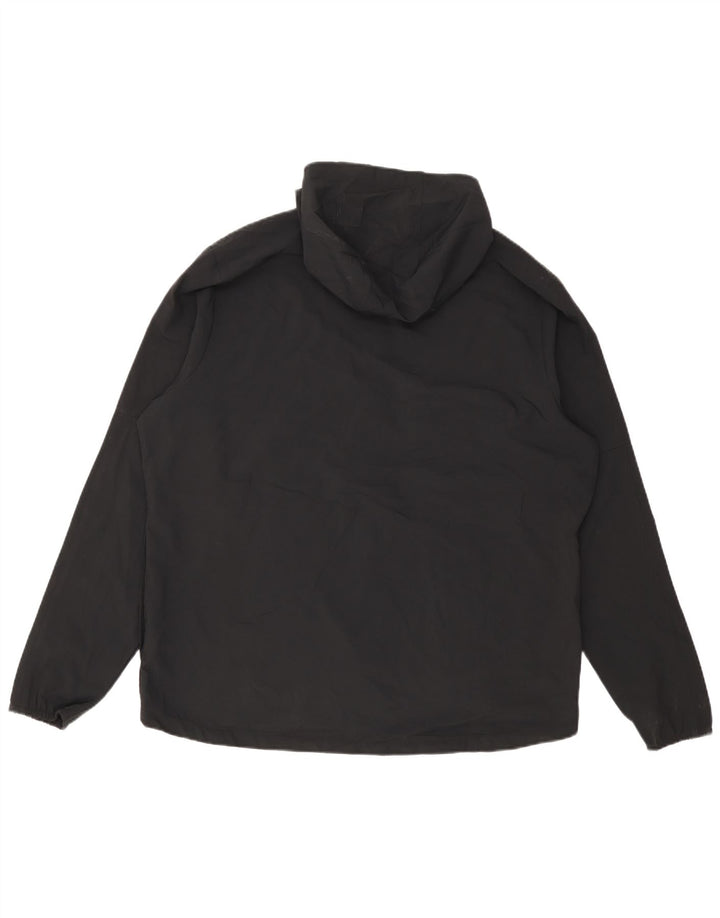 Nike Regnjakke med hætte til mænd UK 42 XL sort polyester