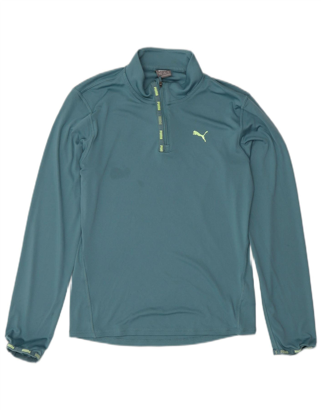 Puma Boys Zip Neck Pullover Træningsdragt Top 13-14 år Blå Polyester