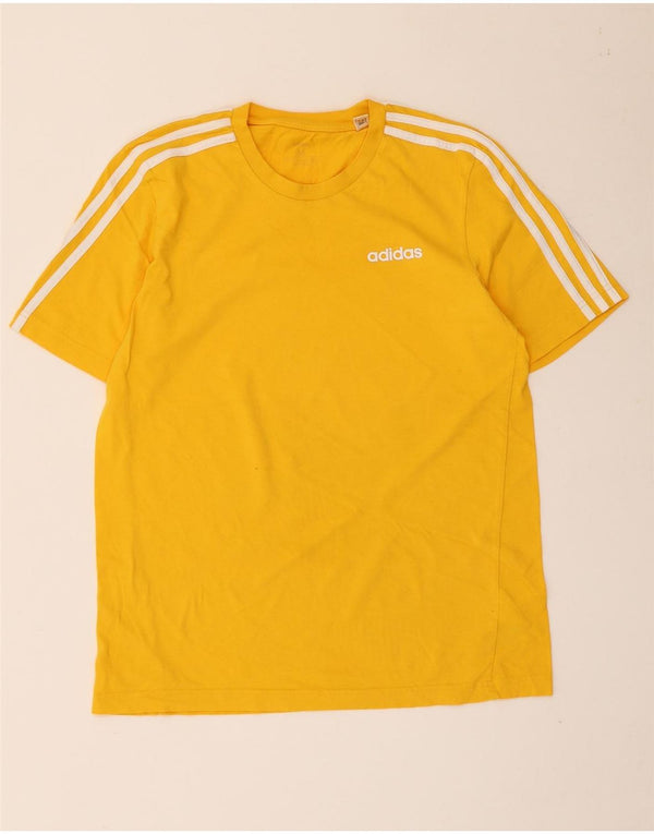 Adidas Herre T-Shirt Top Medium Gul Bomuld