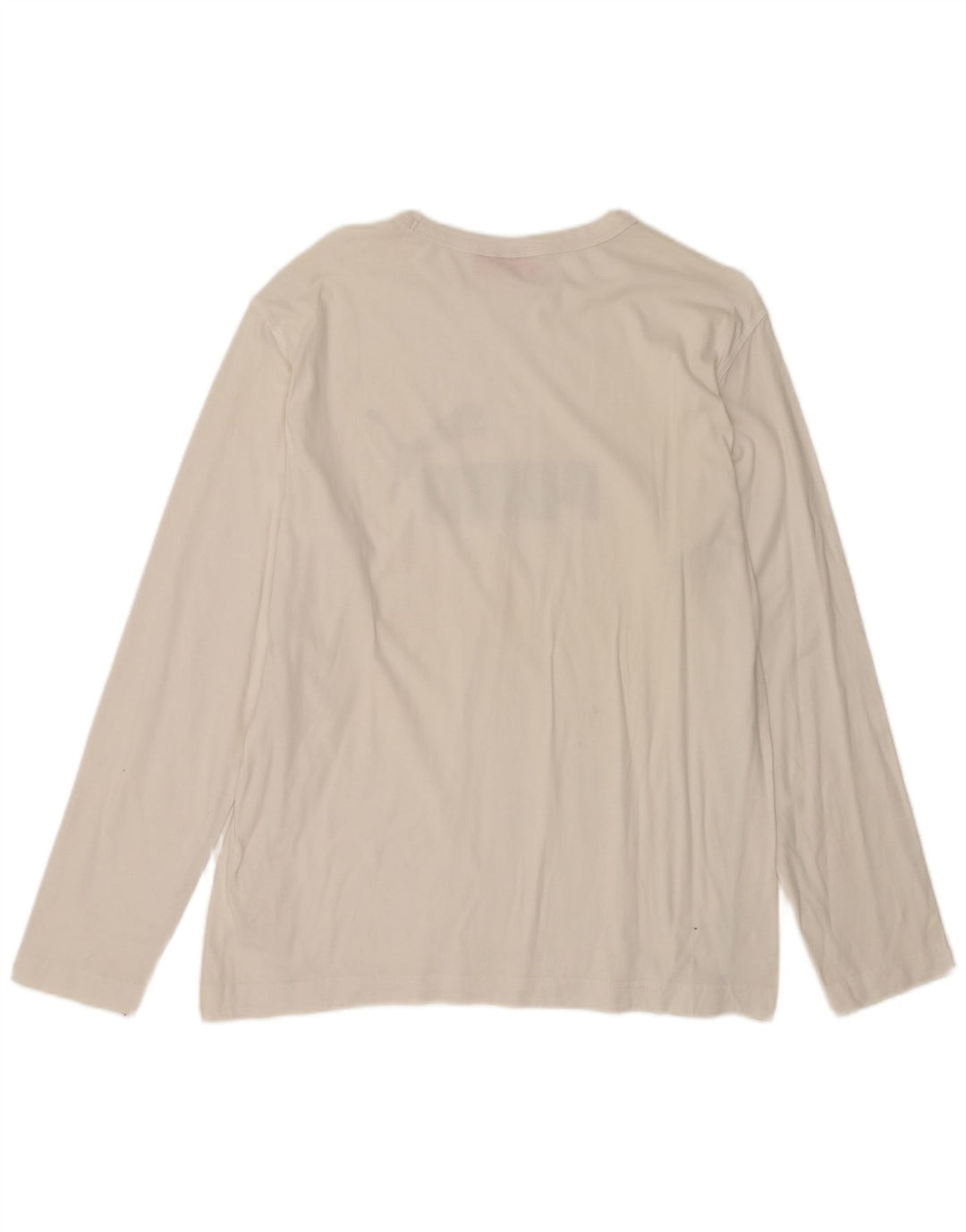 PUMA Herre grafisk top Langærmet medium hvid bomuld