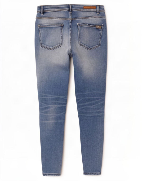 Zara Womens Trafaluc Distressed Skinny Jeans EU 36 XS W26 L27 Blue