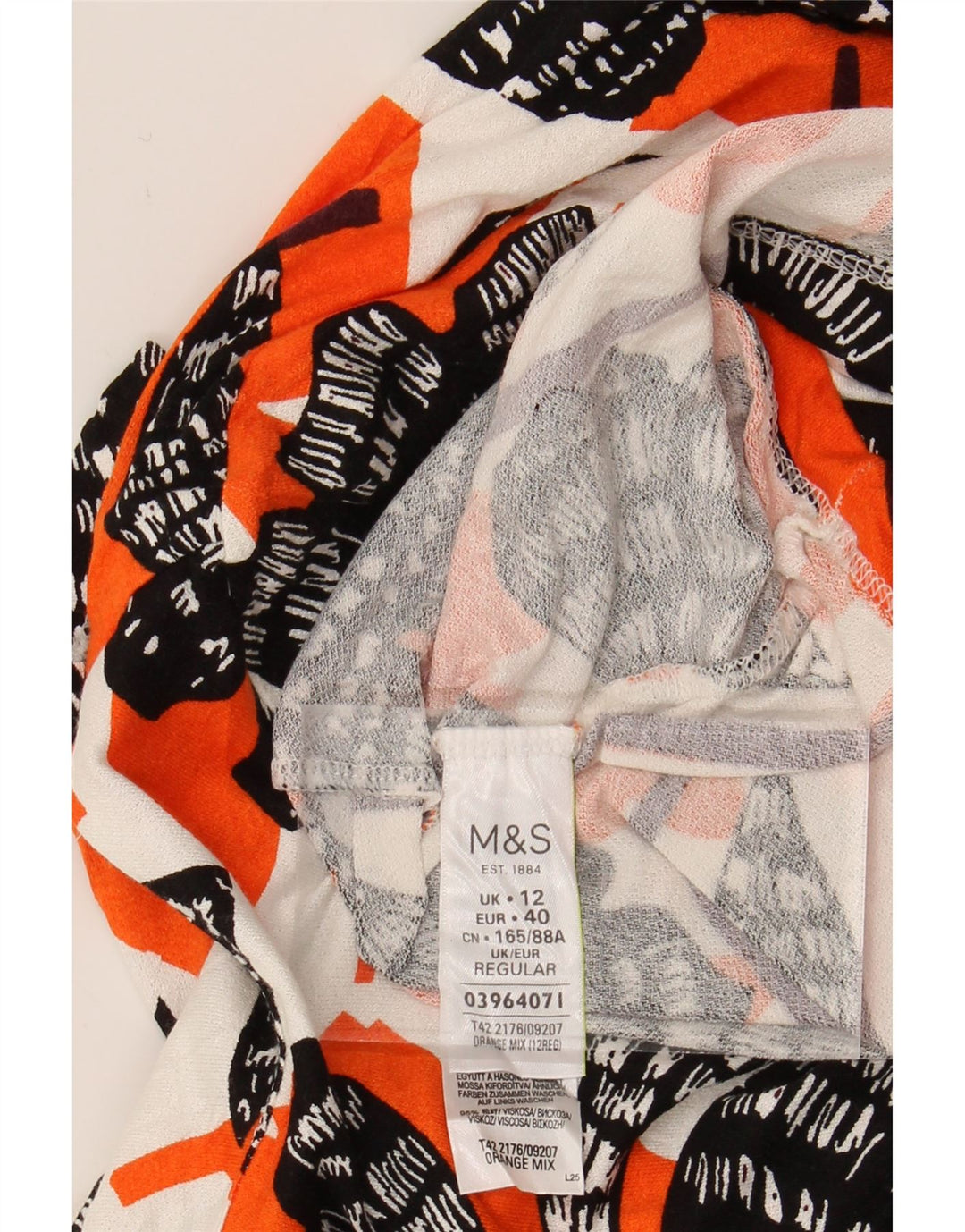 MARKS & SPENCER Womens Sheath Dress UK 12 Medium Multicoloured Floral Vintage Marks & Spencer and Second-Hand Marks & Spencer from Messina Hembry 