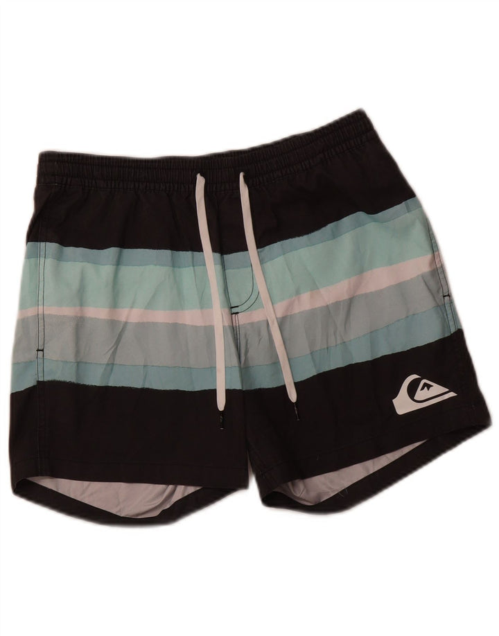 QUIKSILVER Badeshorts til mænd Small Grå Colourblock Polyester