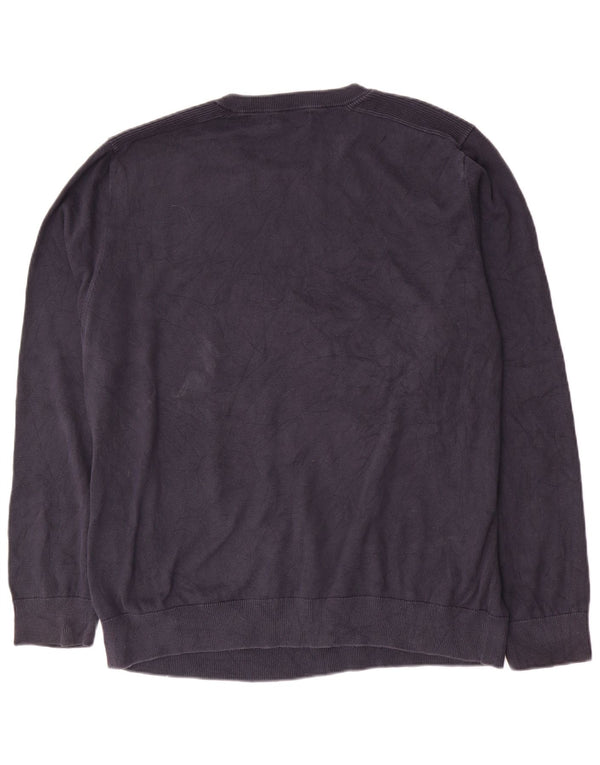 Nautica Herre sweater med rund hals XL marineblå bomuld