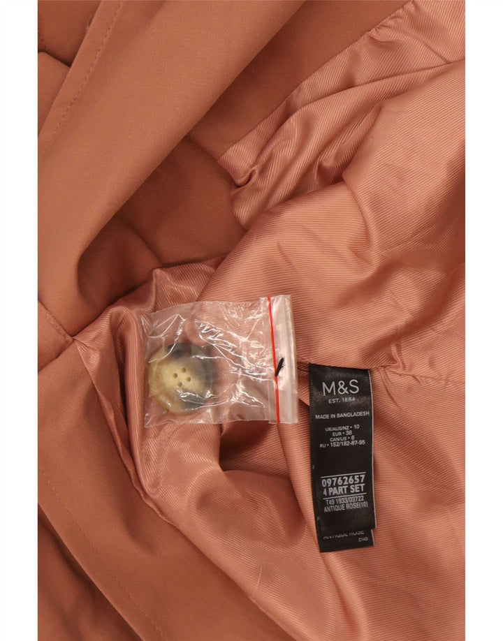 Marks & Spencer Oversized Trench Coat til kvinder UK 10 Lille brun polyester