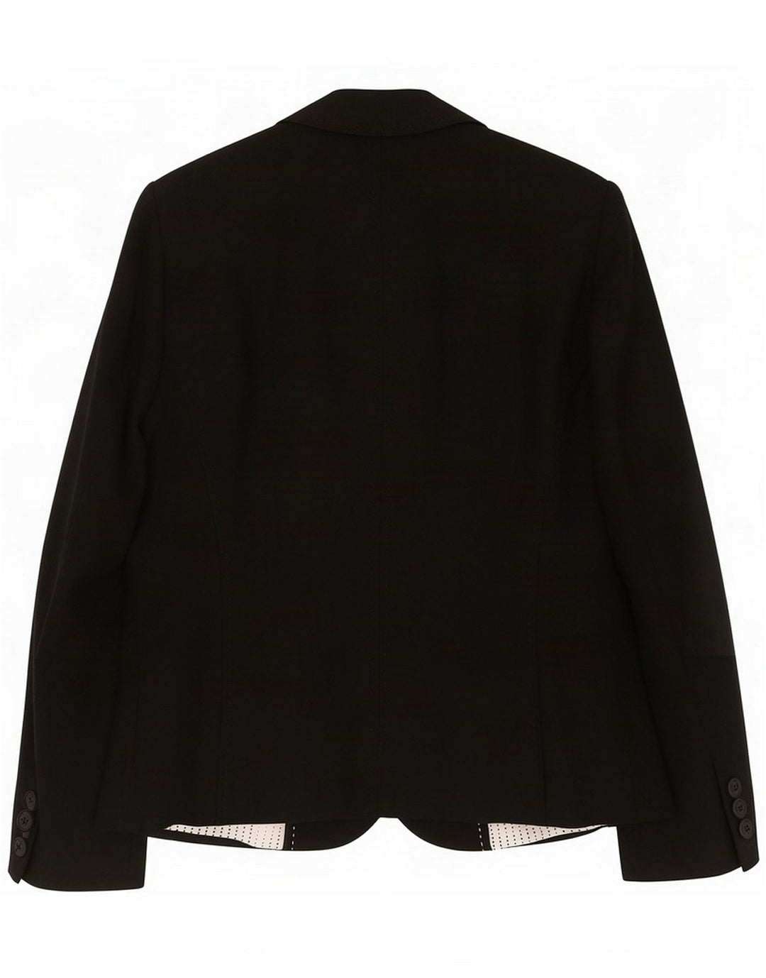 Marks & Spencer Dame 3 Button Blazer Jacket UK 12 Medium Black Linen