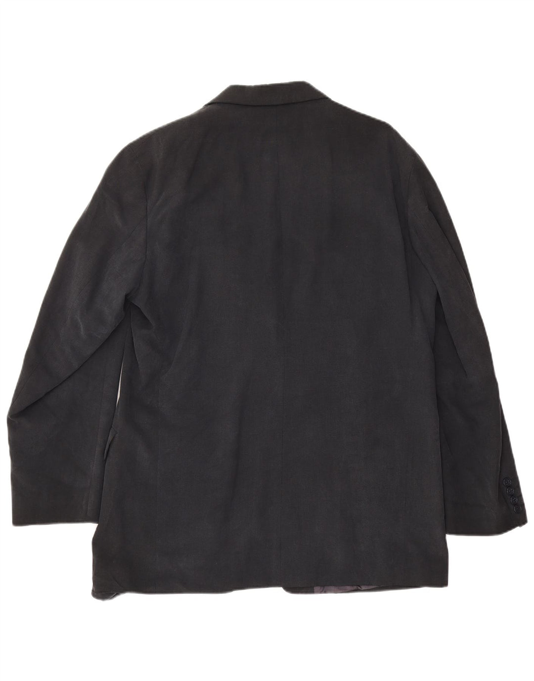 Marks & Spencer Herre 3 Button Blazer Jacket UK 42 XL Navy Blue Lyocell