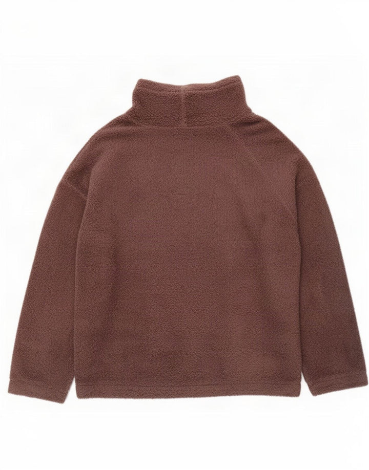 Marks & Spencer Fleecetrøje til kvinder UK 16/18 Stor brun polyester