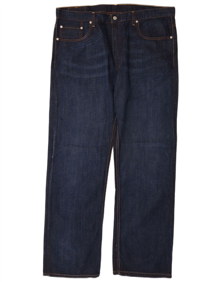 LEVI'S Herre 758 Straight Jeans W38 L32 Marineblå Bomuld