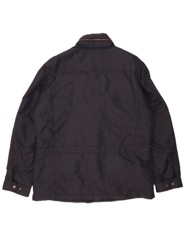 Geox Herre Hooded Utility Jacket UK 46 3XL Navy Blue