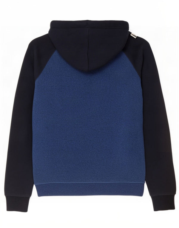 Superdry Hættetrøje med lynlås til mænd Medium Blue Colourblock Bomuld