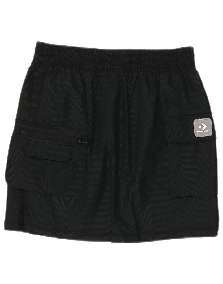 Converse Cargo Nederdel lille W27 sortstribet nylon