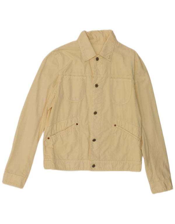 New York Industrie Herre Utility Jacket UK 42 XL Gul Bomuld