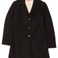 Zu Elements Dame Overfrakke UK 18 XL Sort Uld
