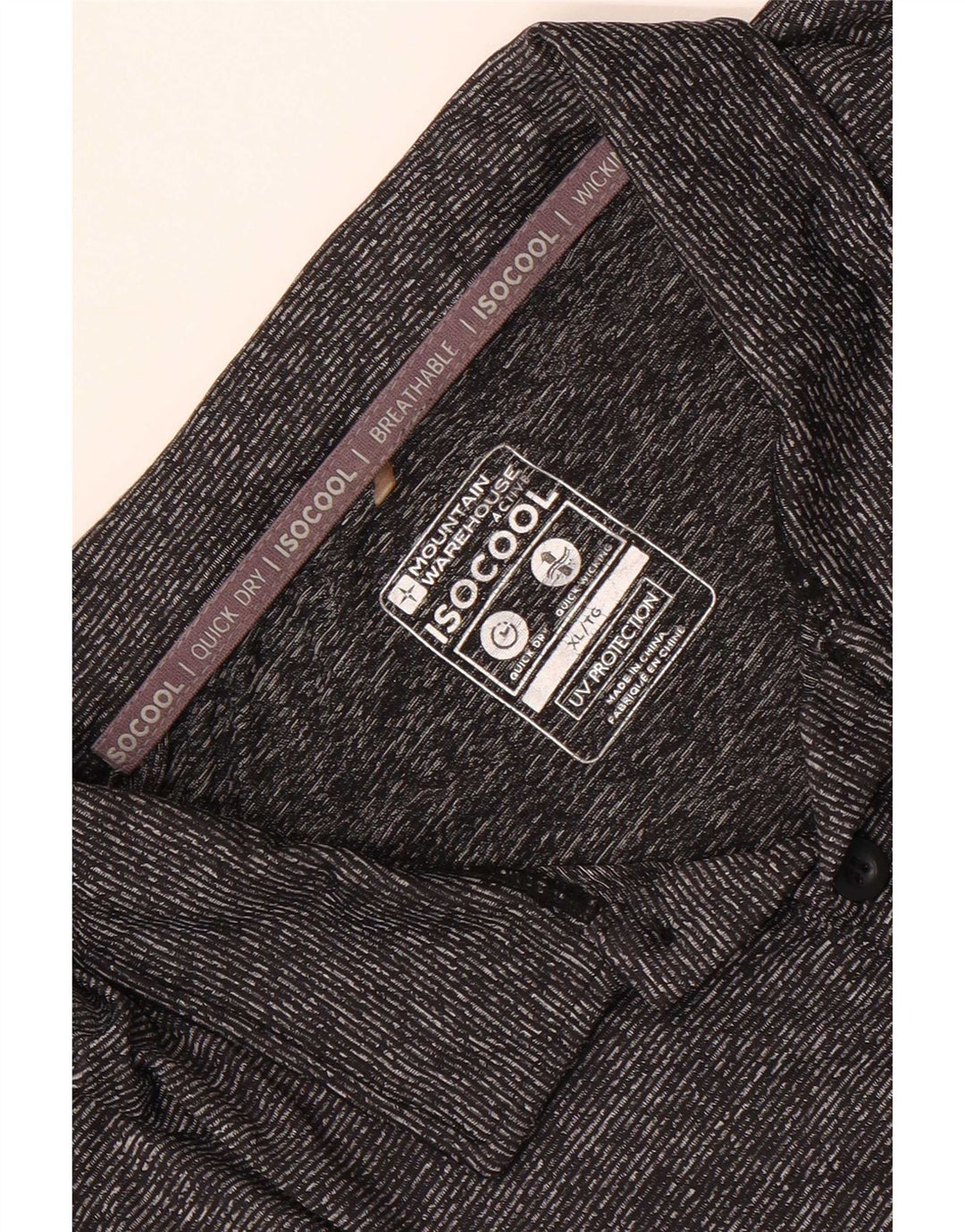 Mountain Warehouse Herre IsoCool Polo Shirt XL Grå Flecked