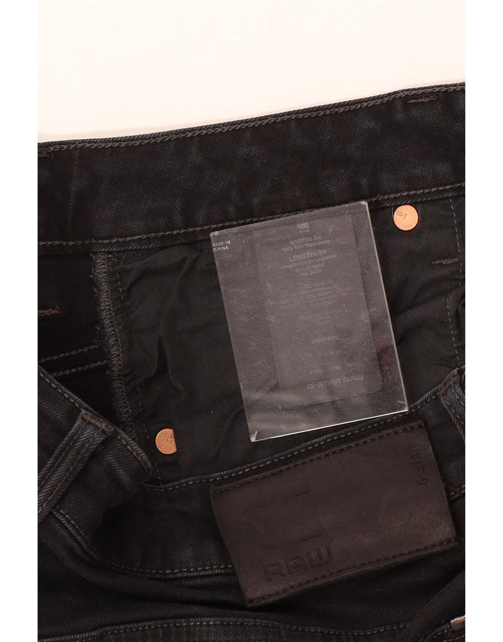 G-Star Herre 3301 Slim Jeans W34 L34 Sort Bomuld