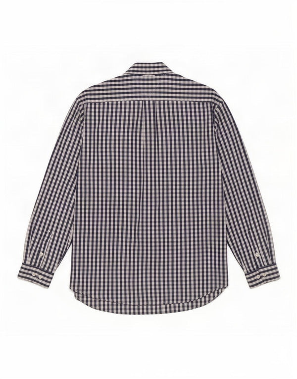 Tommy Hilfiger herreskjorte XL marineblå Gingham bomuld