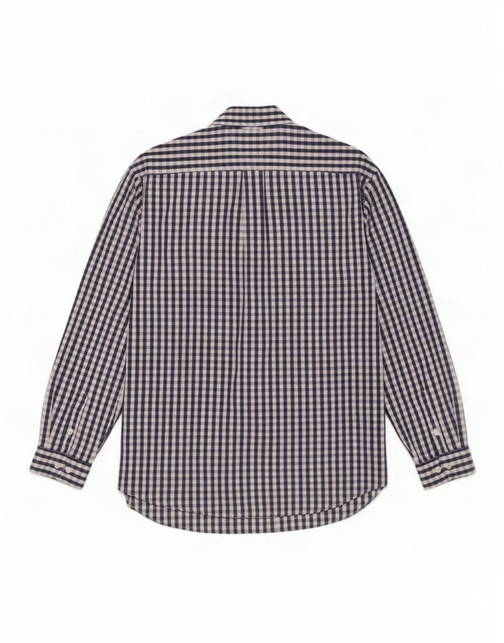 Tommy Hilfiger herreskjorte XL marineblå Gingham bomuld