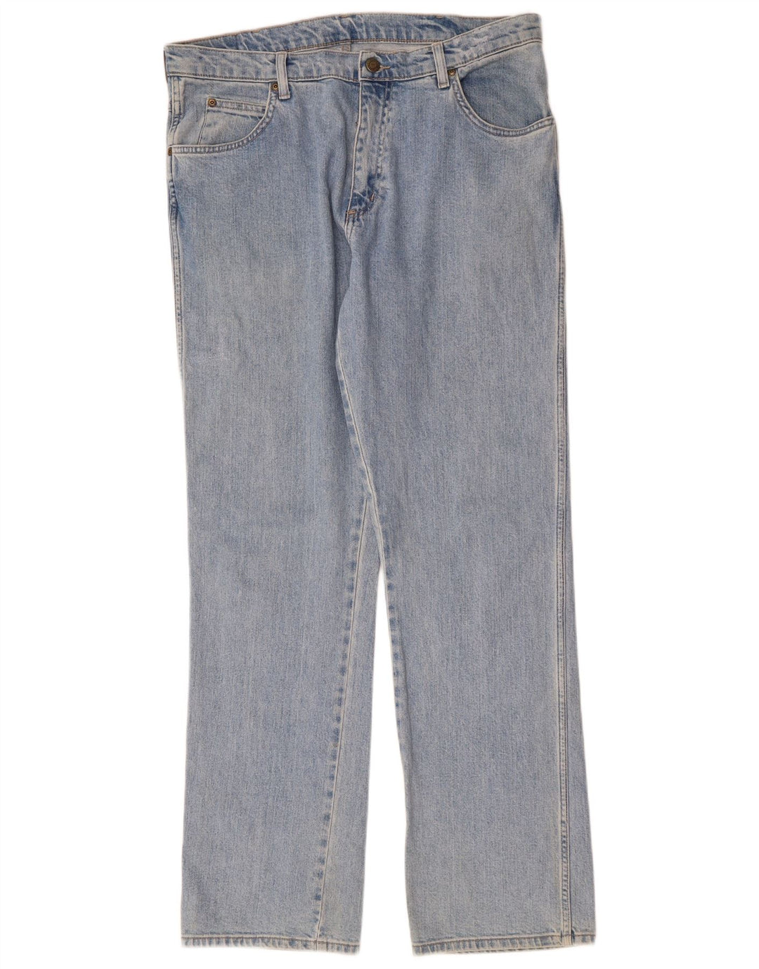 WRANGLER Herre Regular Fit Straight Jeans W36 L32 Blå Bomuld