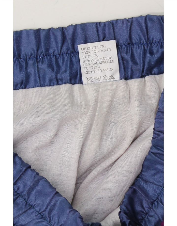 VINTAGE Mens Tracksuit Trousers Joggers Small  Navy Blue Colourblock Vintage Vintage and Second-Hand Vintage from Messina Hembry 