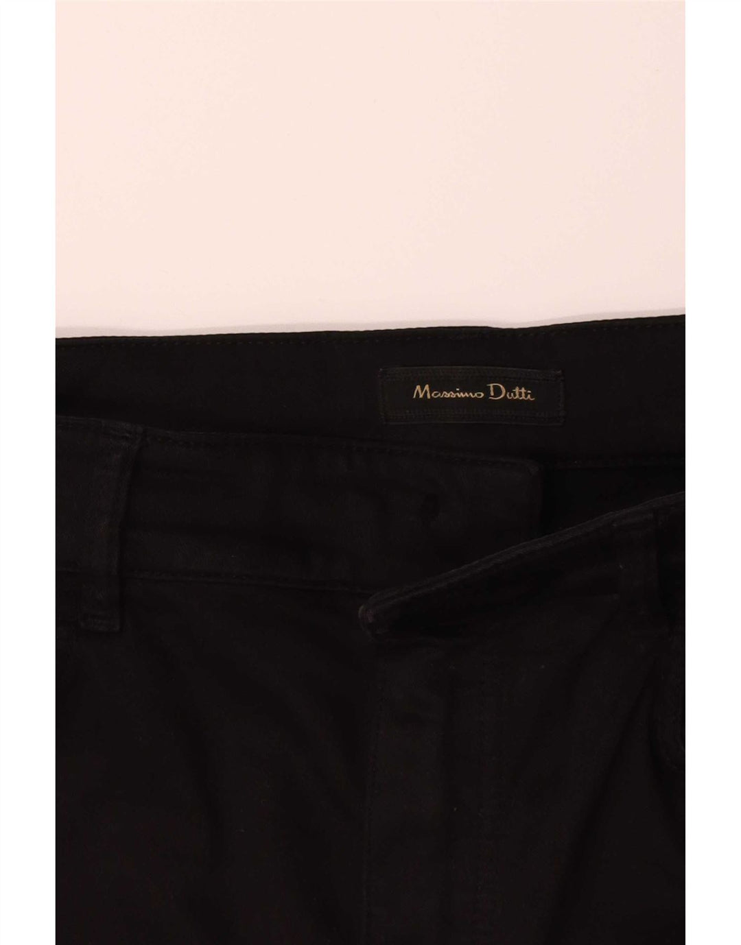 Massimo Dutti Dame High Waist Slim Jeans EU 40 Medium W30 L30 Sort