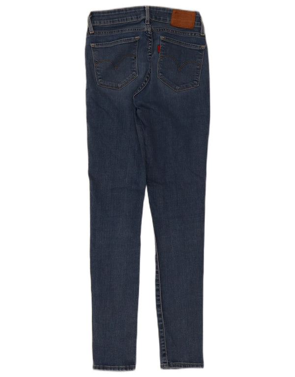Levi's Dame 711 Skinny Jeans W23 L28 Blå Bomuld