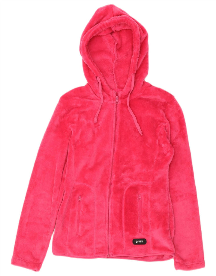 BRUGI Dame Hættejakke i Fleece UK 10 Lille Pink Polyester