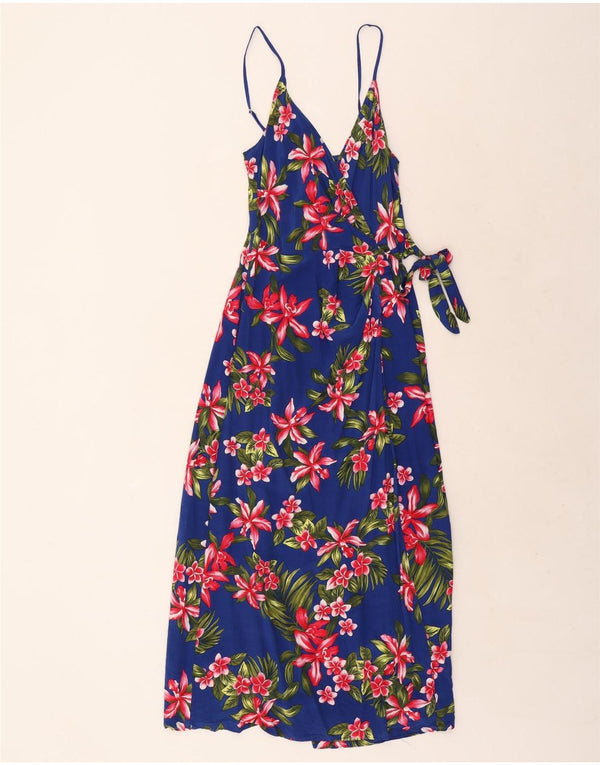 Tommy Hilfiger Womens Wrap Sundress US 2 XS Blue Floral Viscose