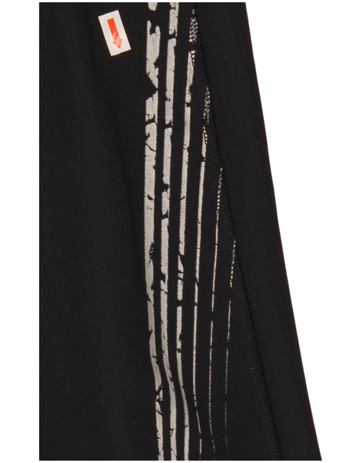 UNDER ARMOUR Dame Leggings UK 10 Lille sort geometrisk polyamid