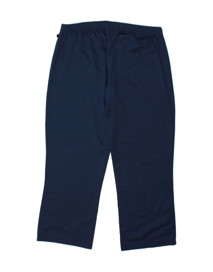 ASICS Mens Tracksuit Trousers 2XL  Navy Blue Polyester Vintage Asics and Second-Hand Asics from Messina Hembry 