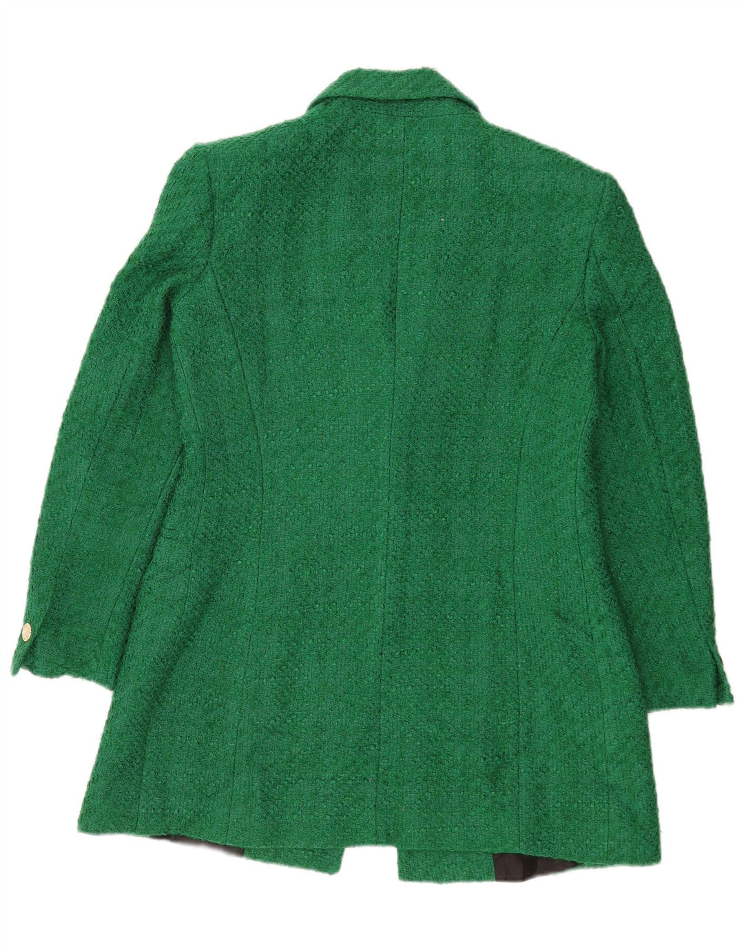 Zara Dame 1 Knap Blazer Jacket UK 16 Stor Grøn Akryl