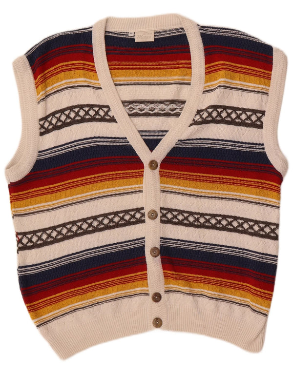 San Marco Herre Cardigan Sweater IT 50 Medium Flerfarvet Stribet